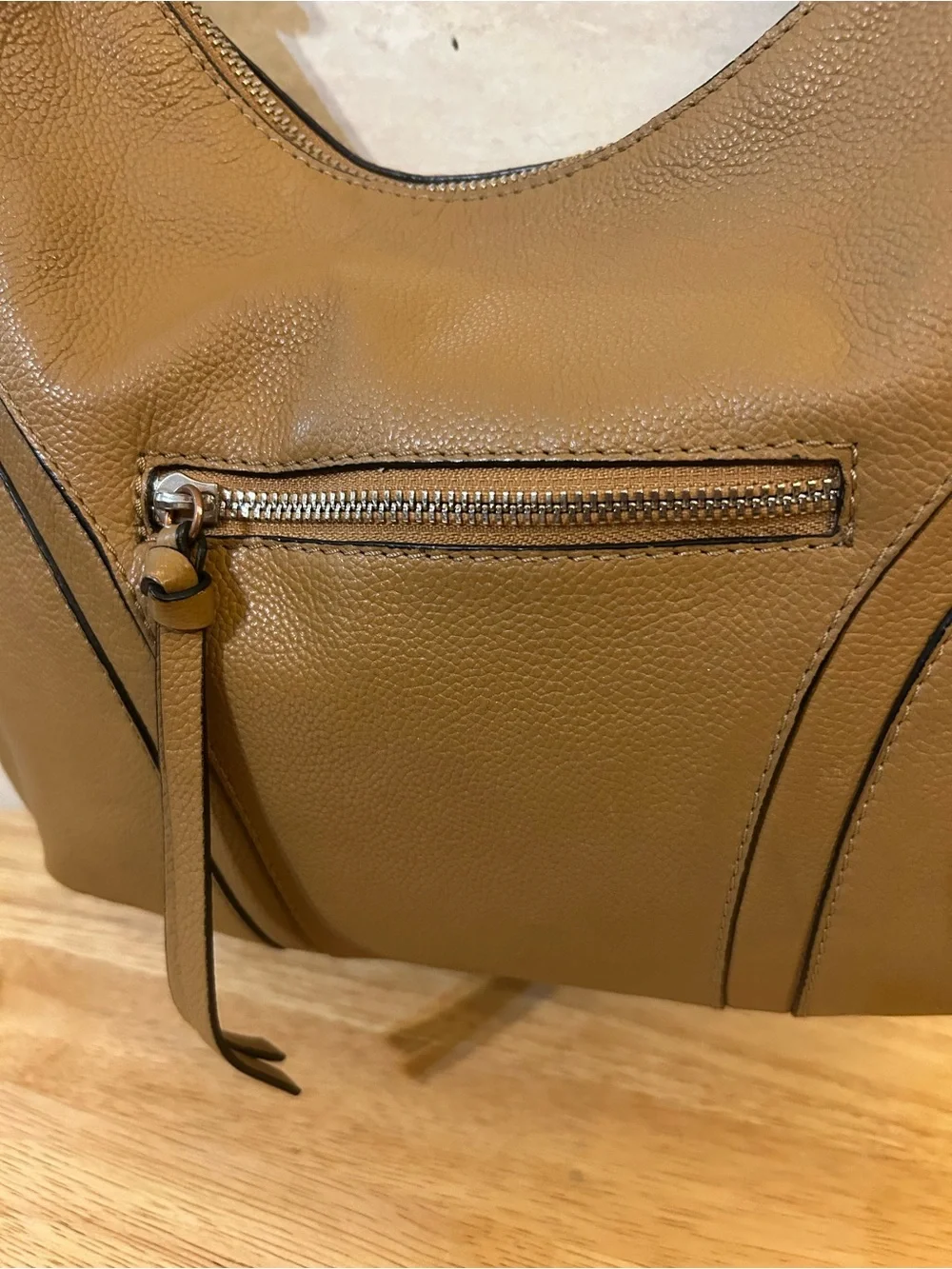 Tahari Pebbled leather hobo-style shoulder bag